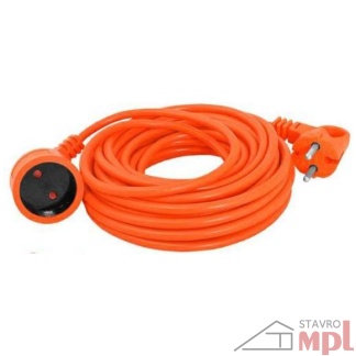 predlžovací kábel, predlzovaci kabel oranzovy