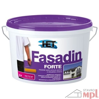 HET Fasádna akrylátová hrubozrnná farba Fasadin Forte 1