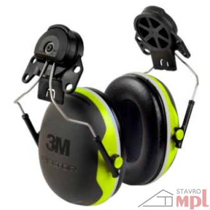 MX4P3EG Earmuffs X4 Helmet Attached High Vis Peltor