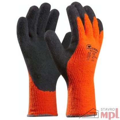 Pracovné rukavice Thermo Wintergrip (Prevedenie čierno-oranžová, Veľkosť 8)