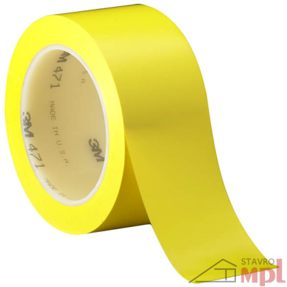 Vinylová páska 3M™ 471 na označenie podláh (Farba žltá)