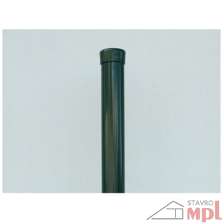 Stĺpik poplastovaný (BPL) ZN+PVC, stlpik plotovy poplastovany, stlpik plotovy okruhly, stlpik na plot