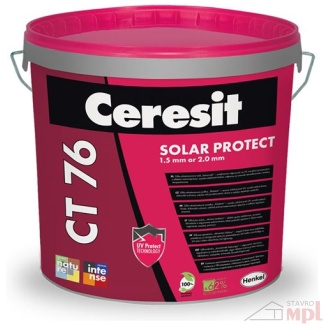 Ceresit CT76, Ceresit CT76 Solar Protect 25kg - Siliko-elastomérová Hladená Omietka 1,5mm