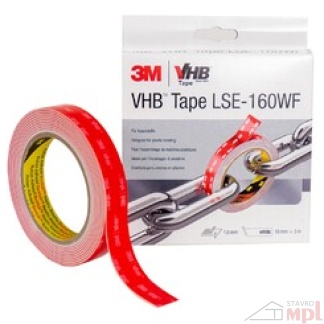 3M VHB LSE-160WF obojstranná páska na lepenie plastov, 19mm x 3m