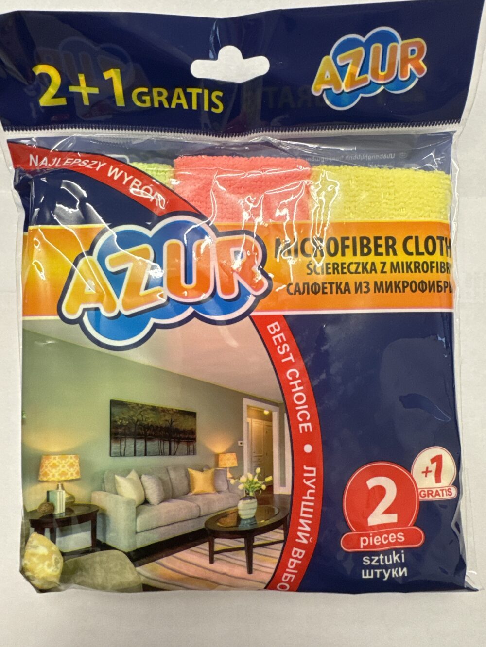 York Utierka Azur mikrovlákno 2+1 ks