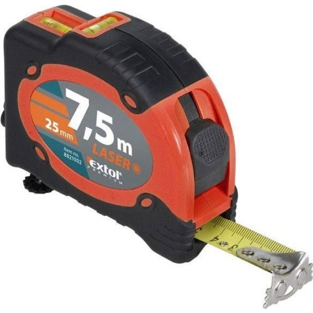 Meter zvinovací s laserom 7,5m/25mm Extol