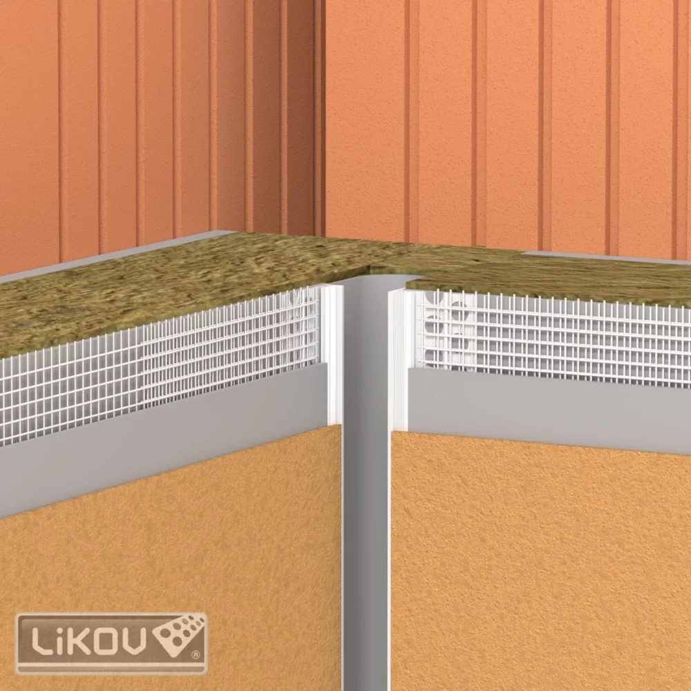LD-NH R PVC lišta dilatačná rohová 2D 250cm