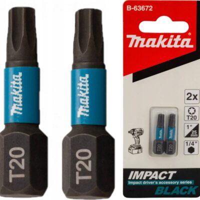 Makita B‑63672 Impact Black – Torx T20, 25 mm (2 ks)