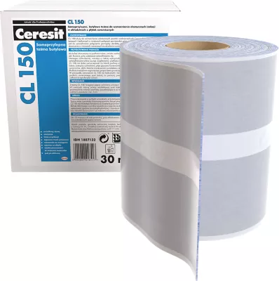 Izolačný pás Ceresit CL 150 – samolepiaci butylový tesniaci pás (1 bm)