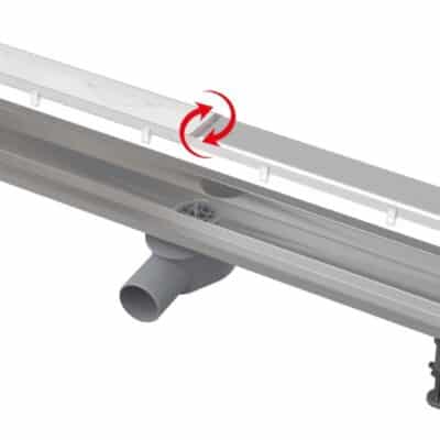 Alcadrain Fit and Go APZ13-DOUBLE9-750 – Sprchový žľab 750 mm s obojstranným roštom DOUBLE